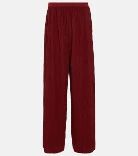 Alfonsa wide-leg trousers in MAX MARA jersey, red