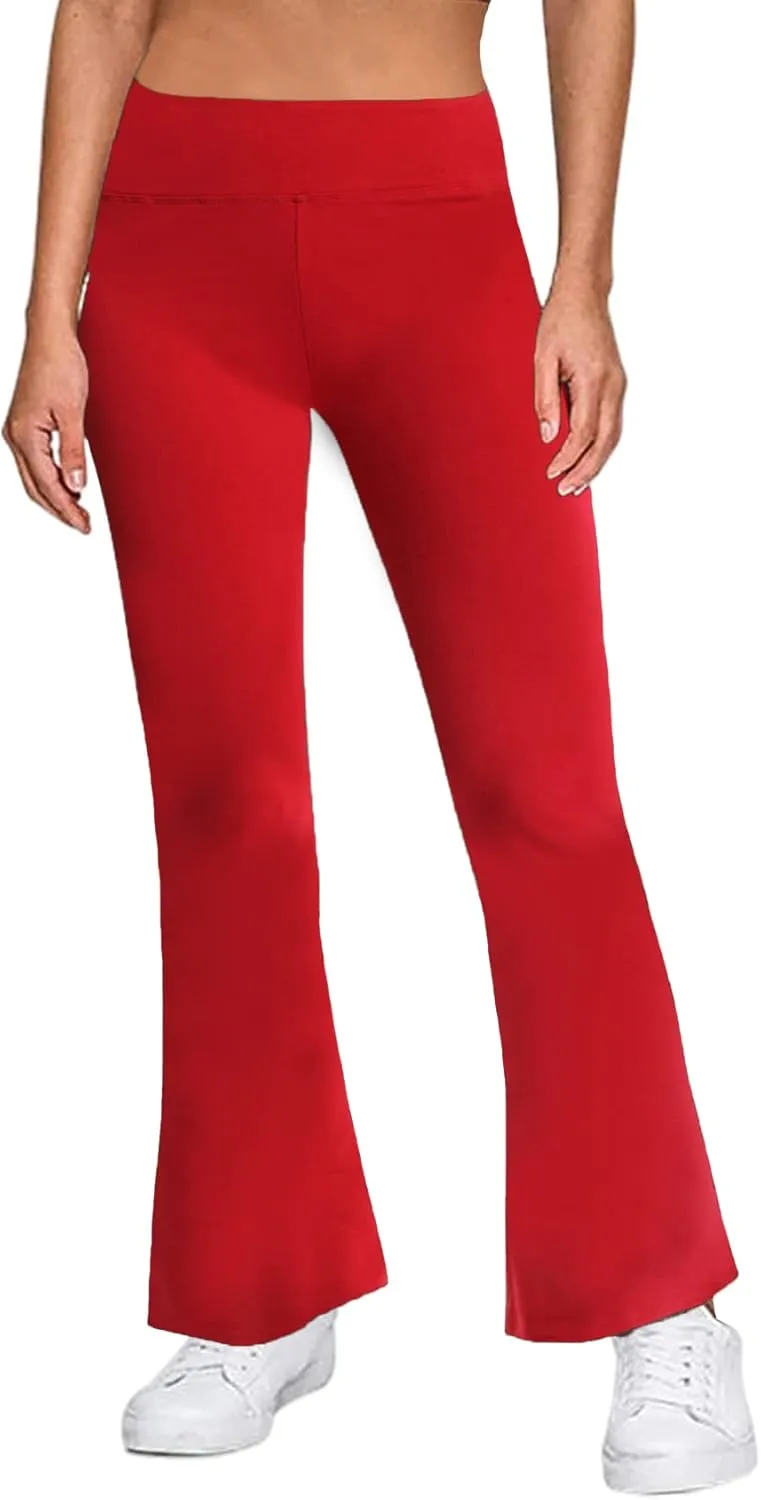 FITTOO Women's Boot Cut High Waisted Flared Yoga Pants Workout Casual Trousers