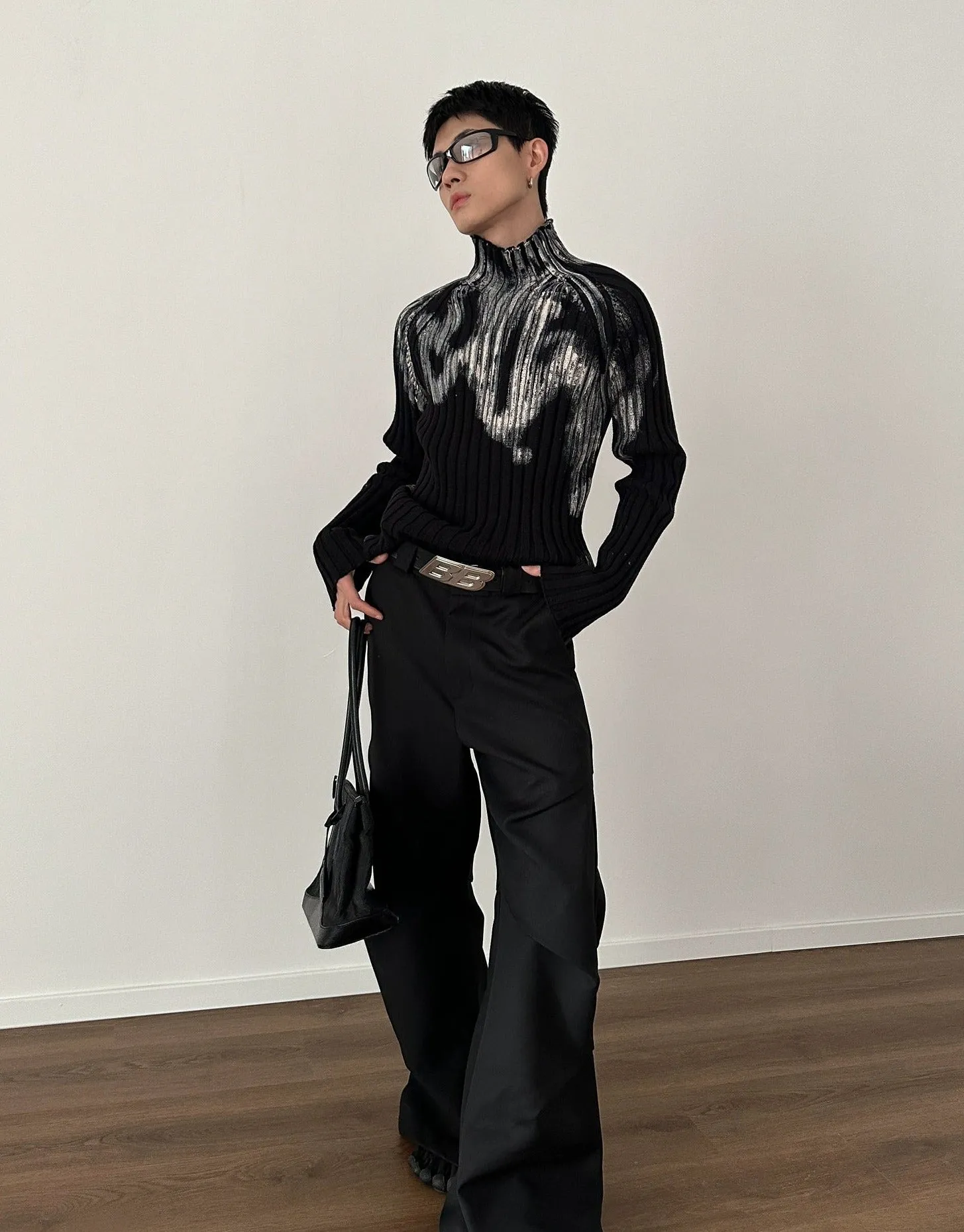 Gen Structured Line Flare Pants