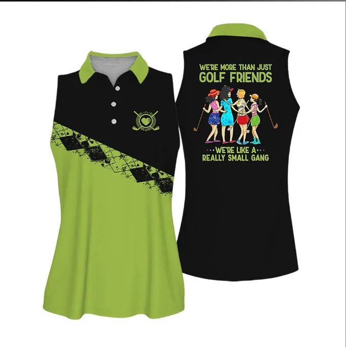 Golf Friends Muticolor Sleeveless Women Polo Shirt For Ladies Golf Shirt