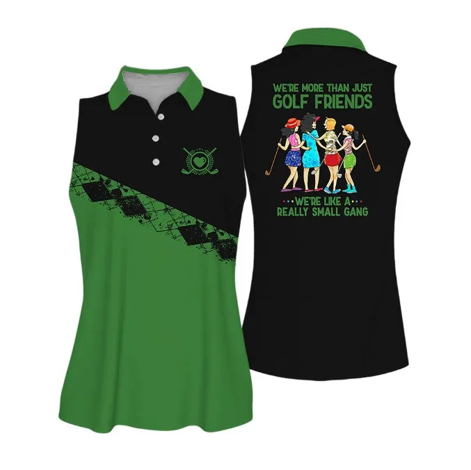 Golf Friends Muticolor Sleeveless Women Polo Shirt For Ladies Golf Shirt