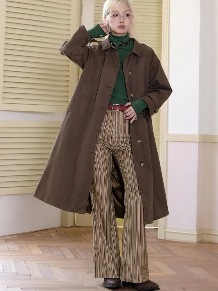 High-waisted flared trousers【s0000003503】