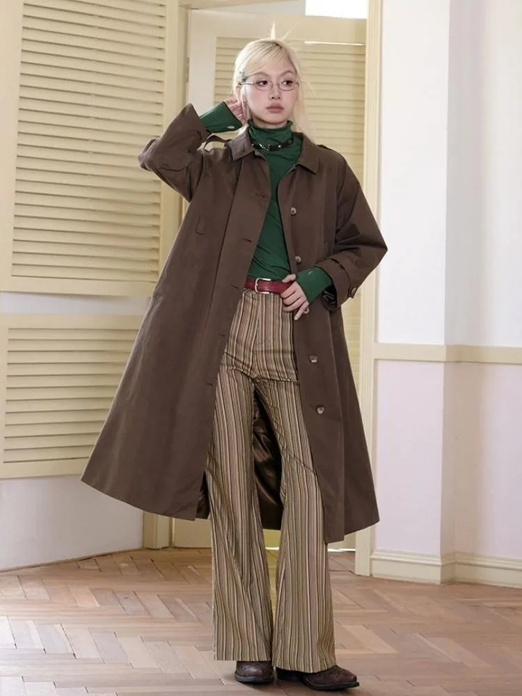 High-waisted flared trousers【s0000003503】