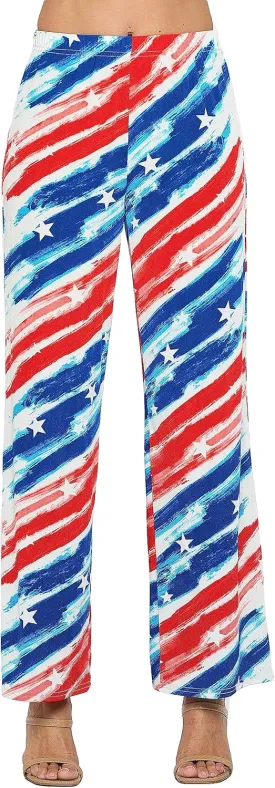 Jostar Women's Casual Flared Pants - Elastic Waist Flare Leg Soft Lounge Trouser