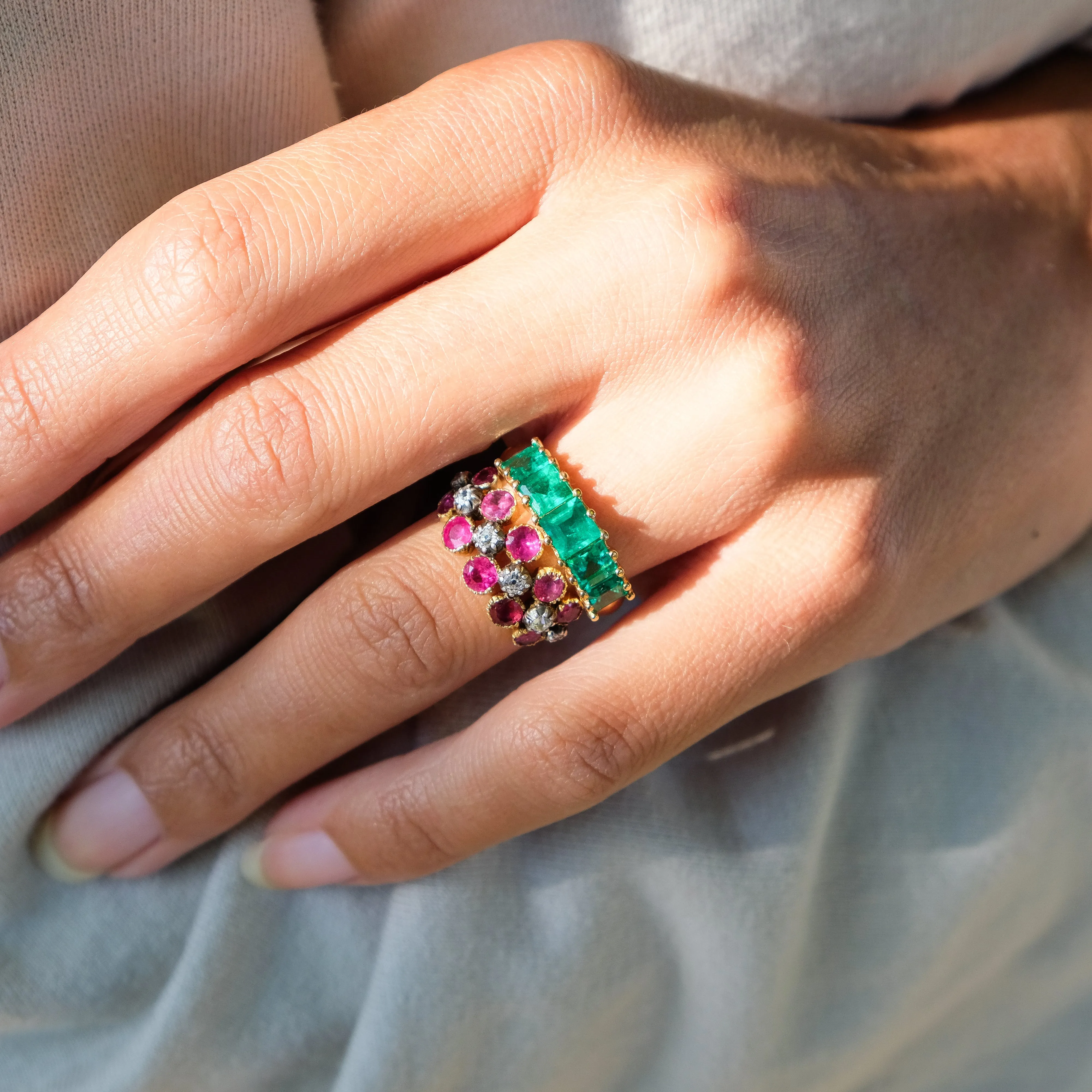 July ruby and diamond ring