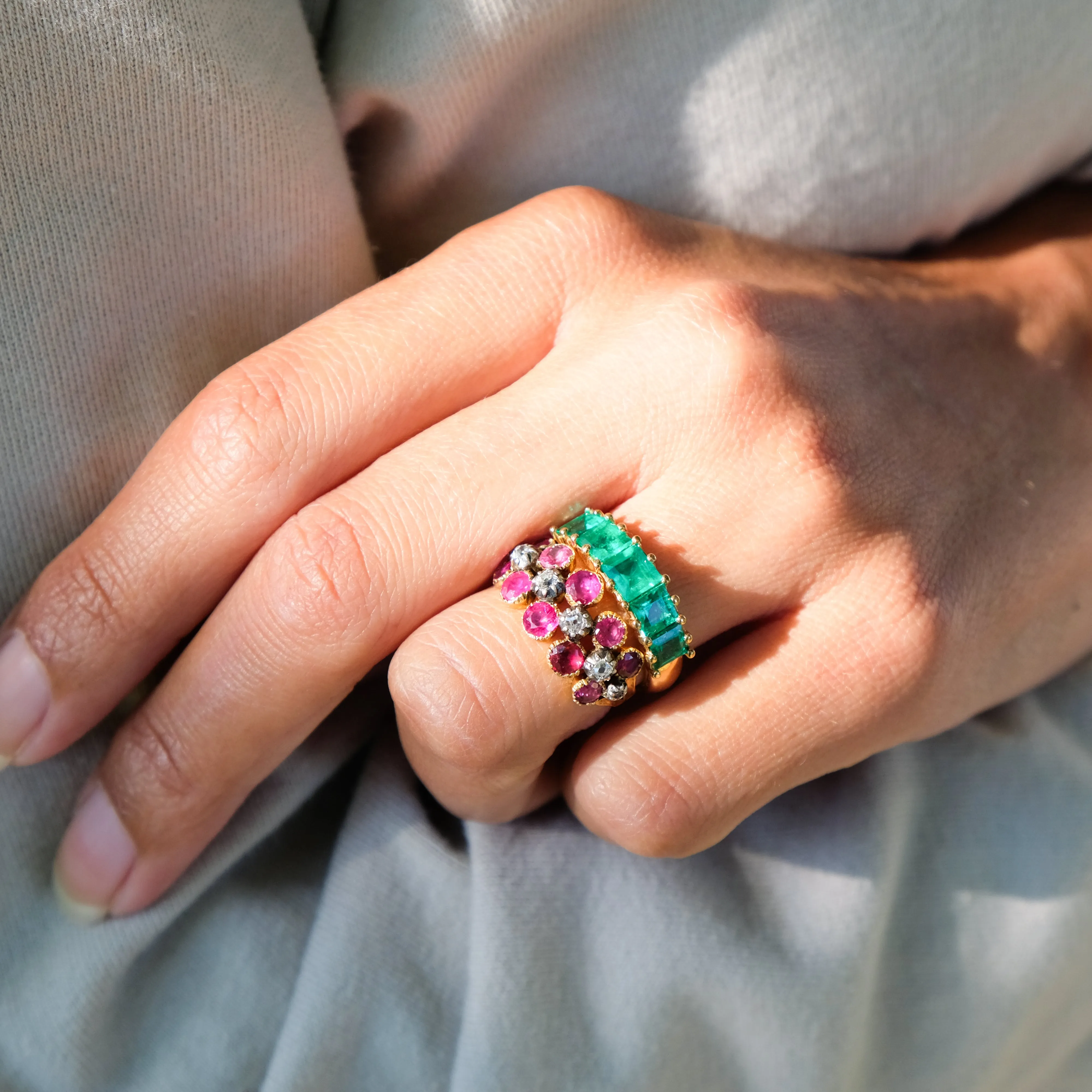 July ruby and diamond ring