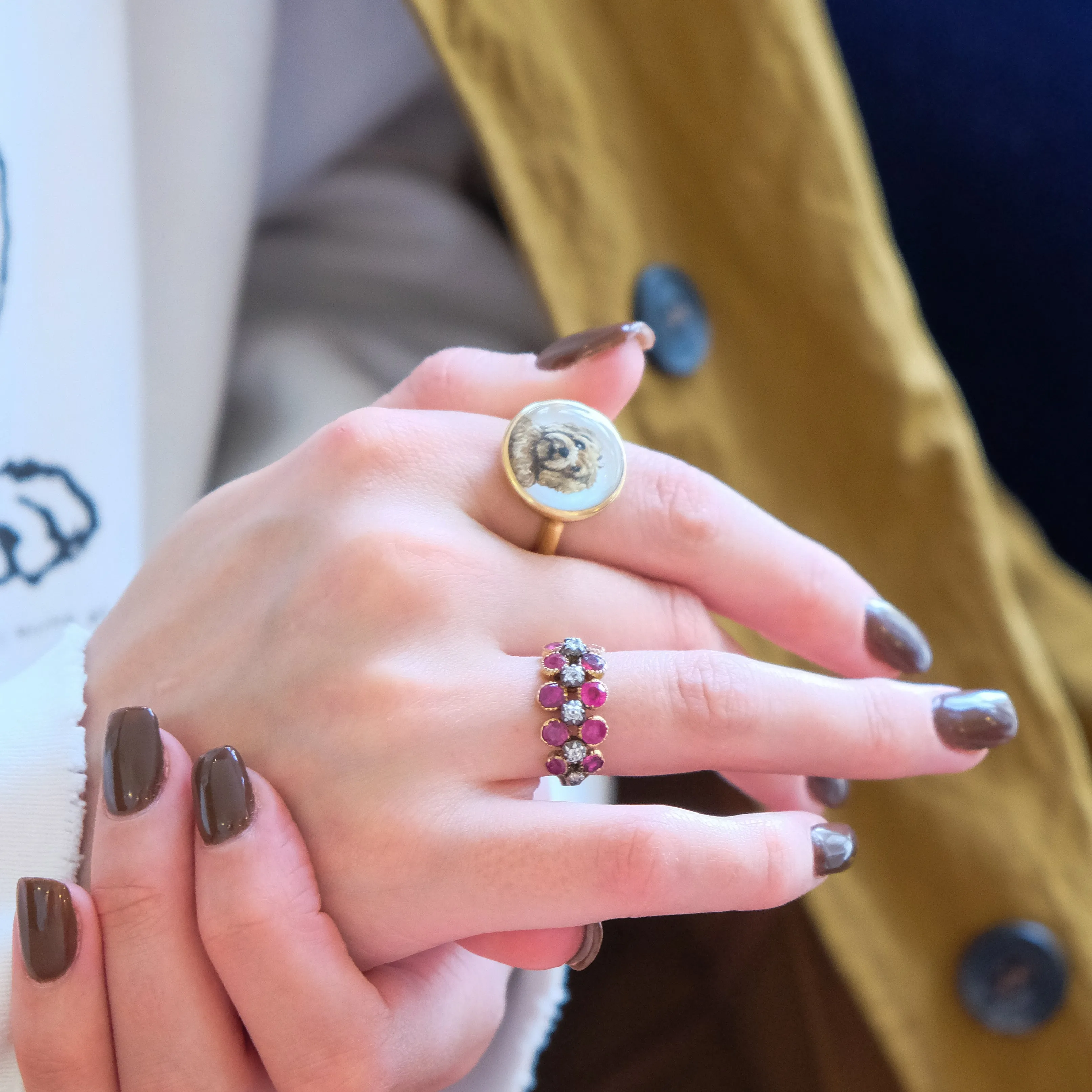 July ruby and diamond ring