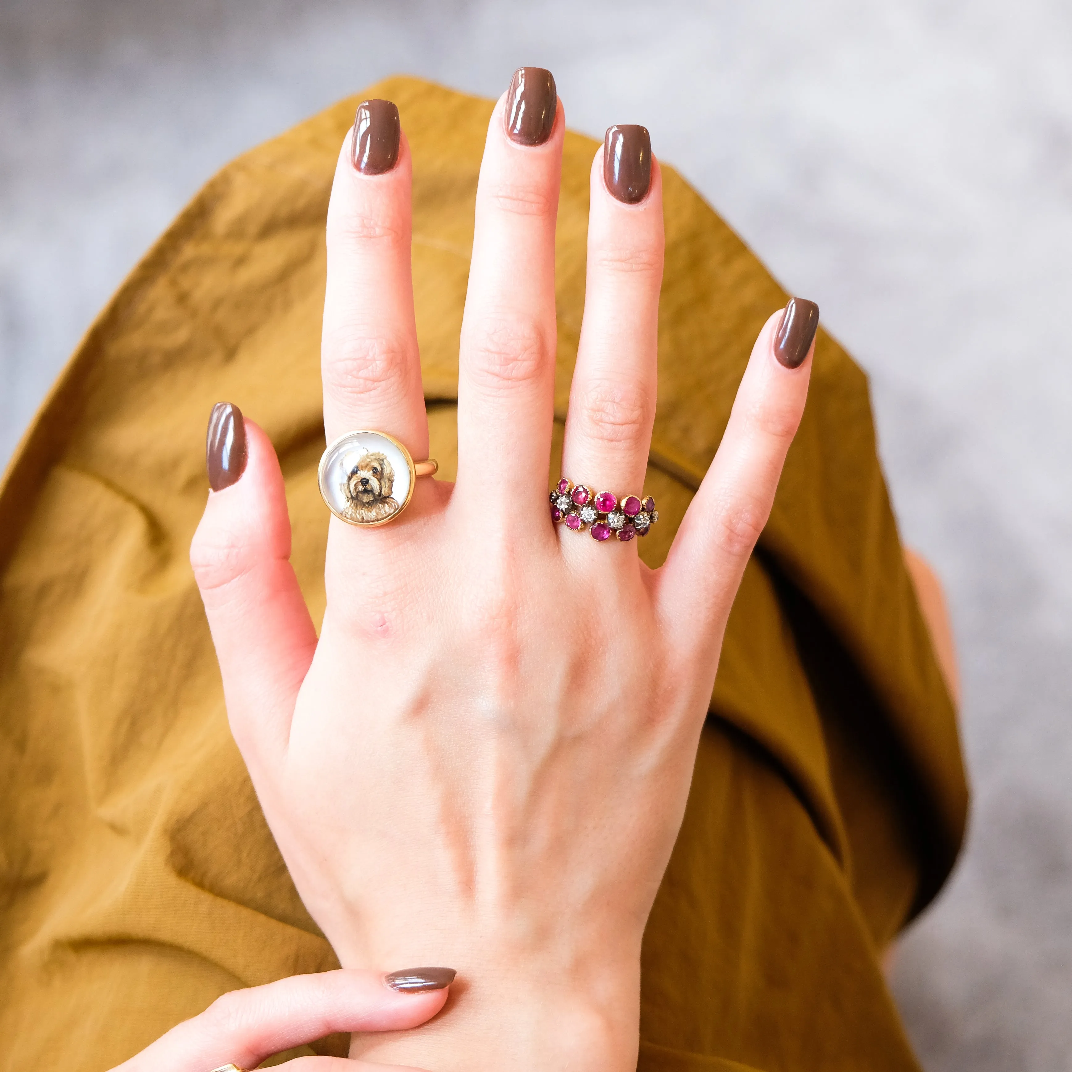 July ruby and diamond ring