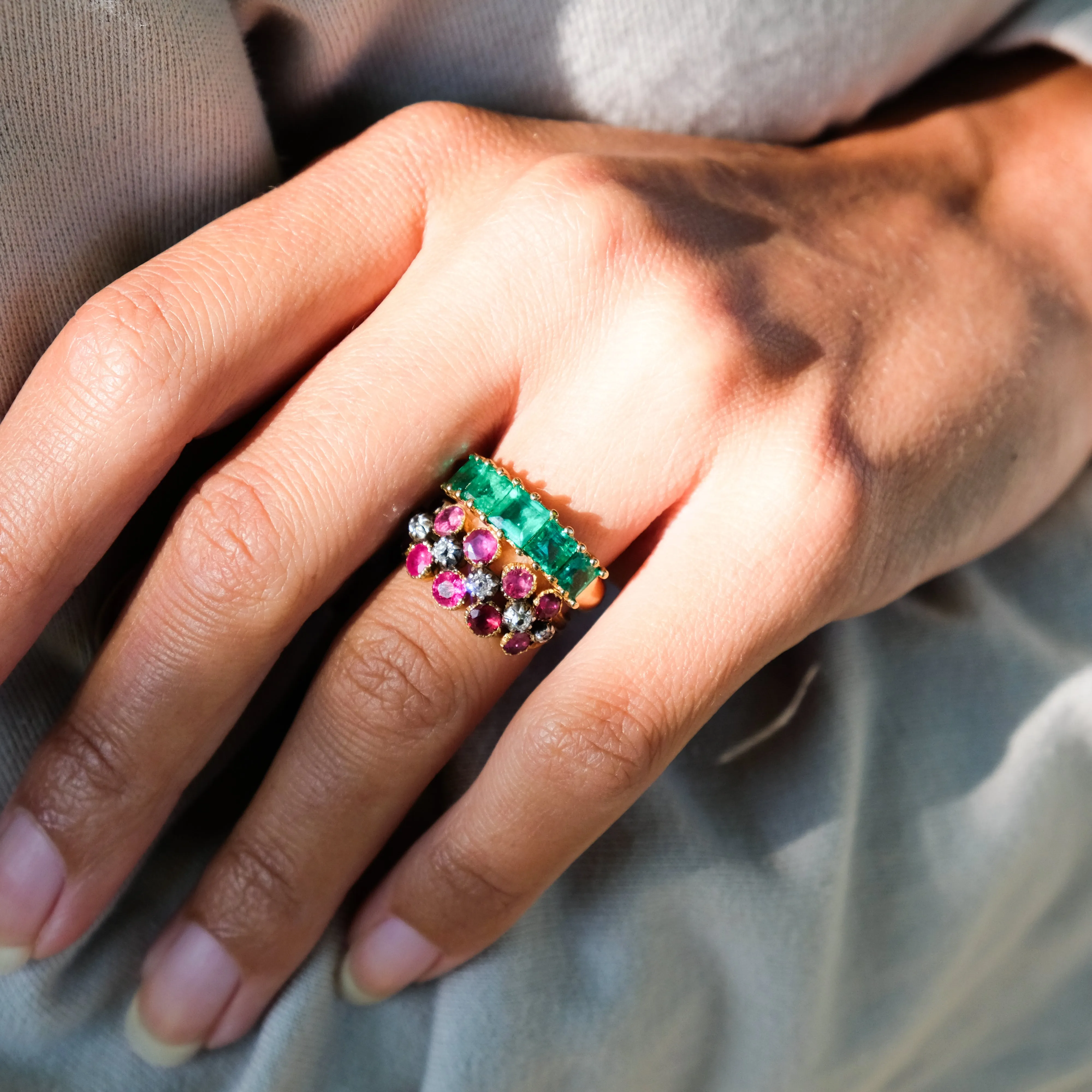 July ruby and diamond ring