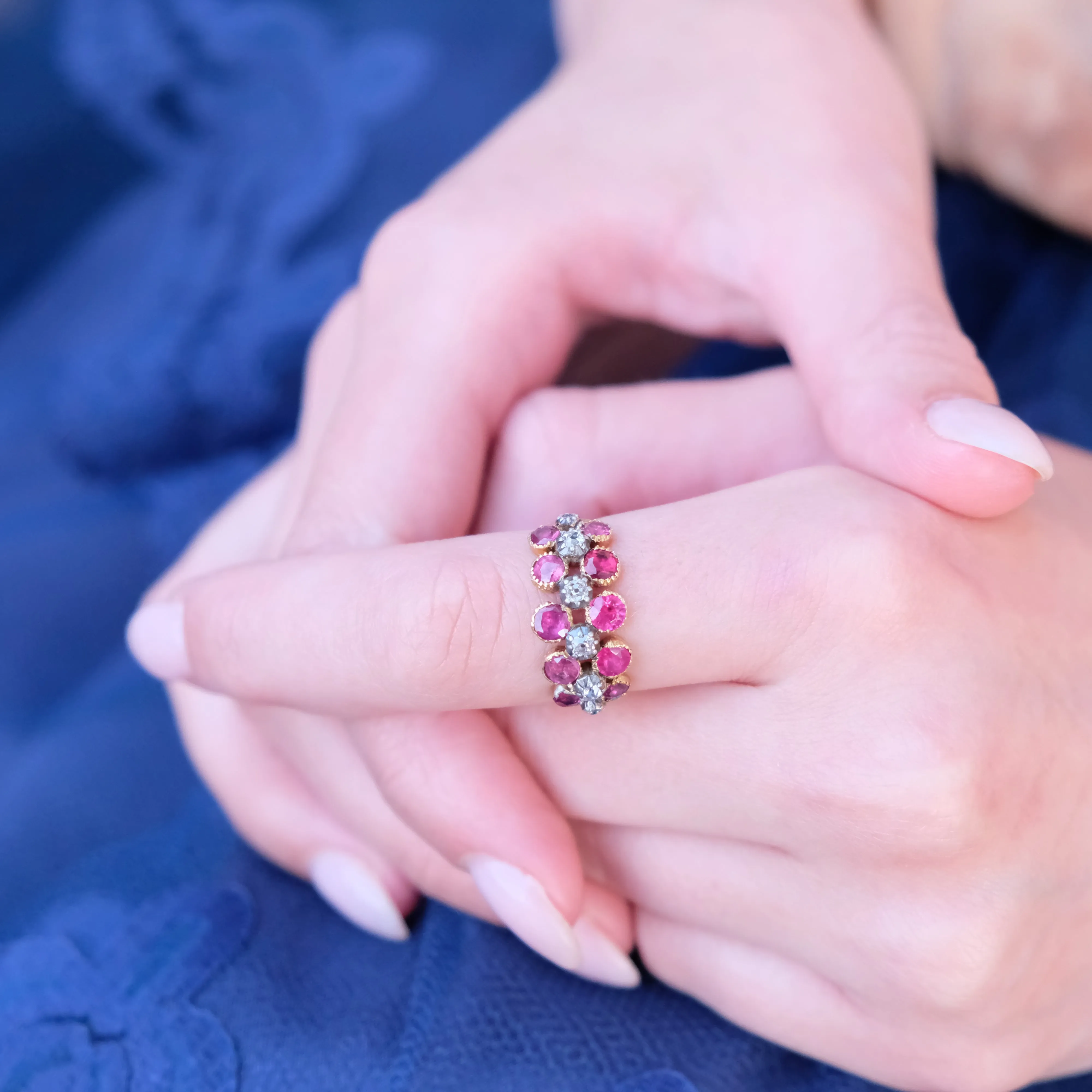 July ruby and diamond ring