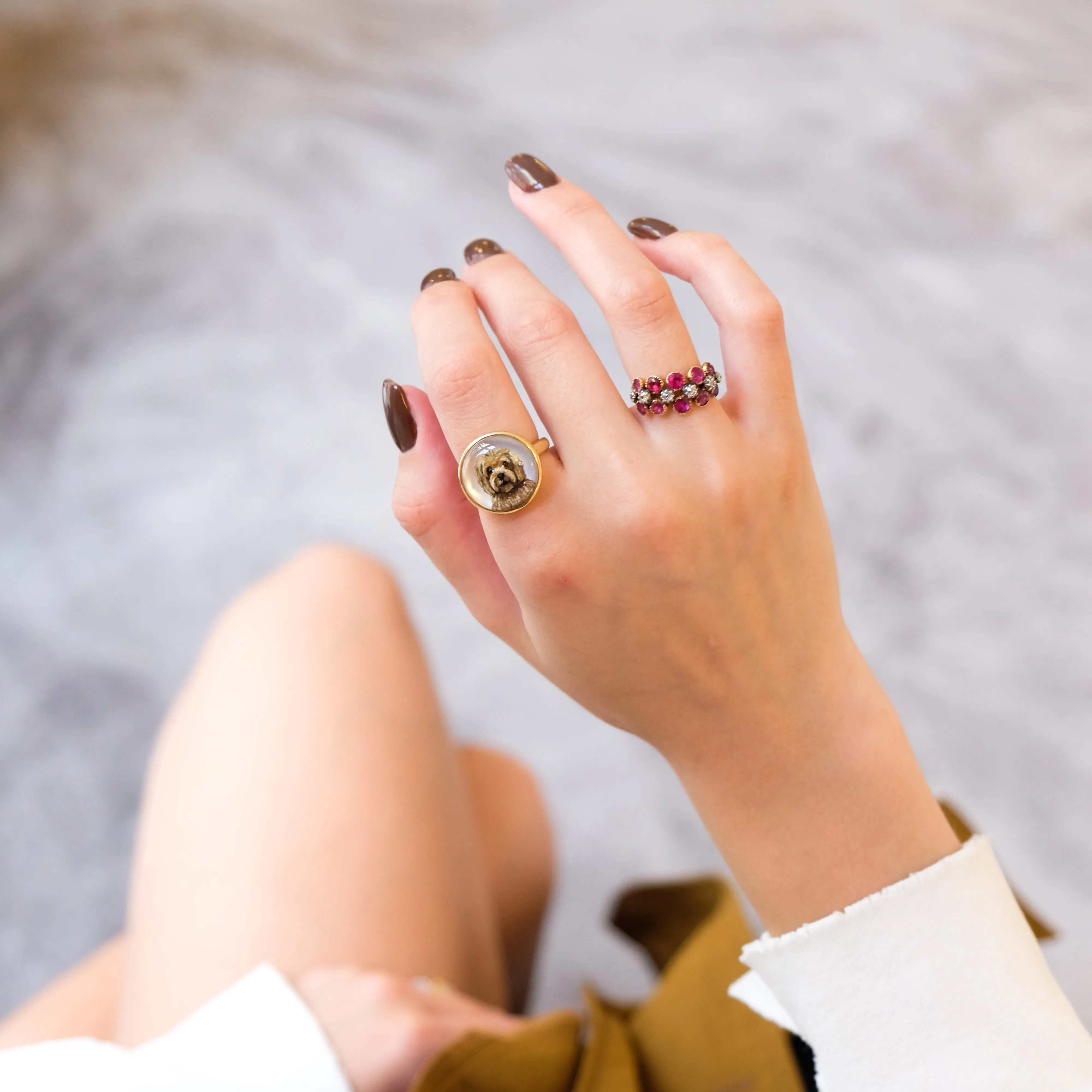 July ruby and diamond ring
