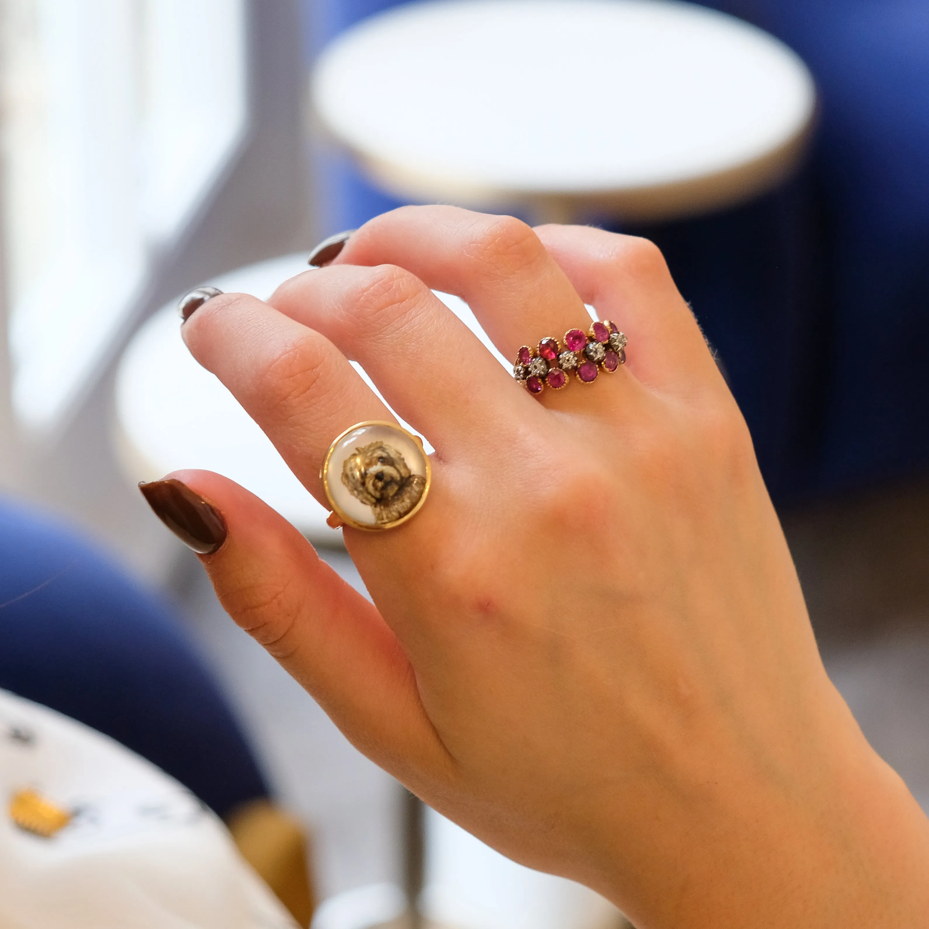 July ruby and diamond ring