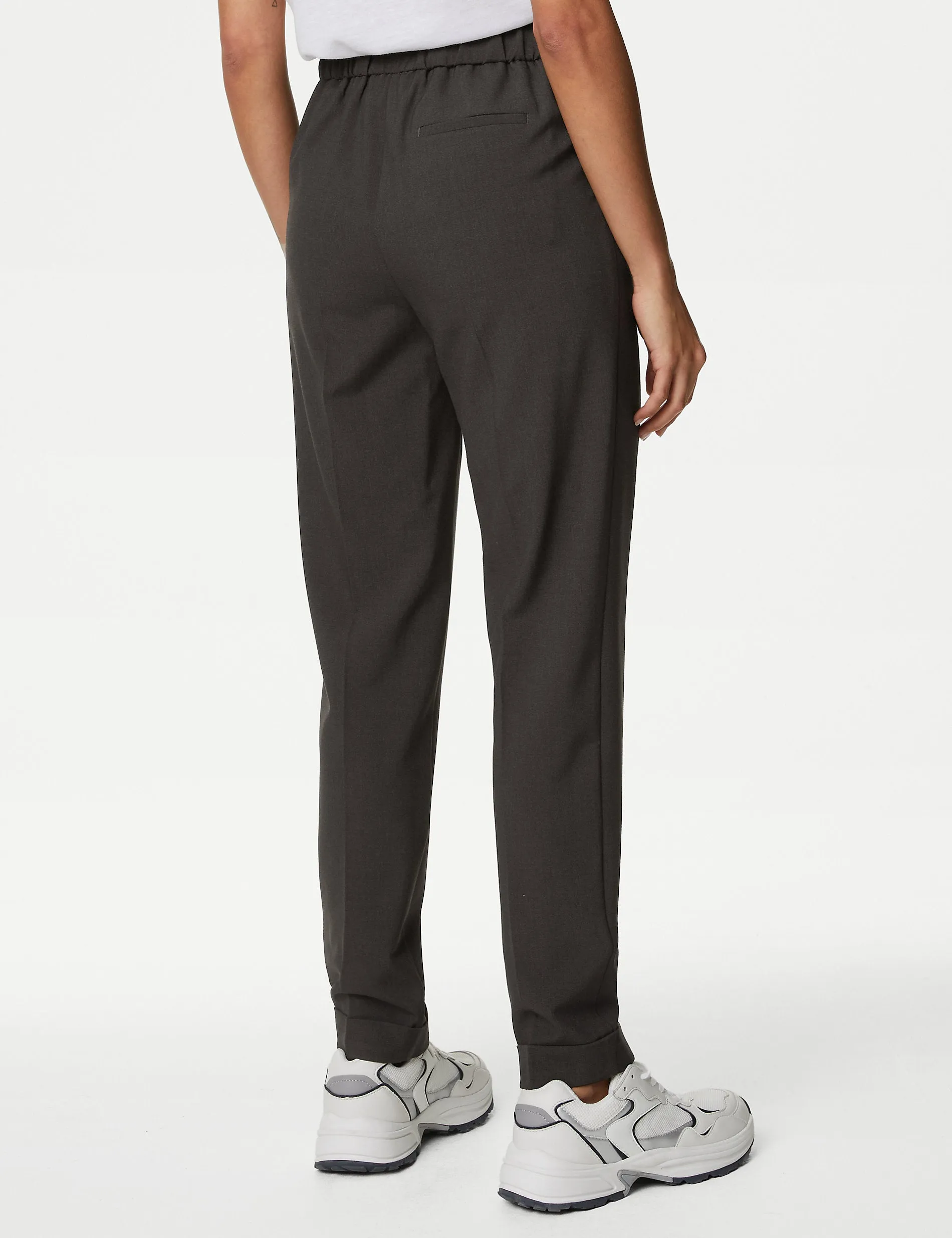Marks & Spencer Grazer Drawstring Tapered Ankle Pants