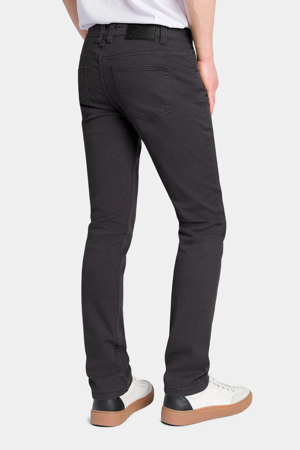 Men's Essential Skinny Fit Colored Jeans (Charcoal)