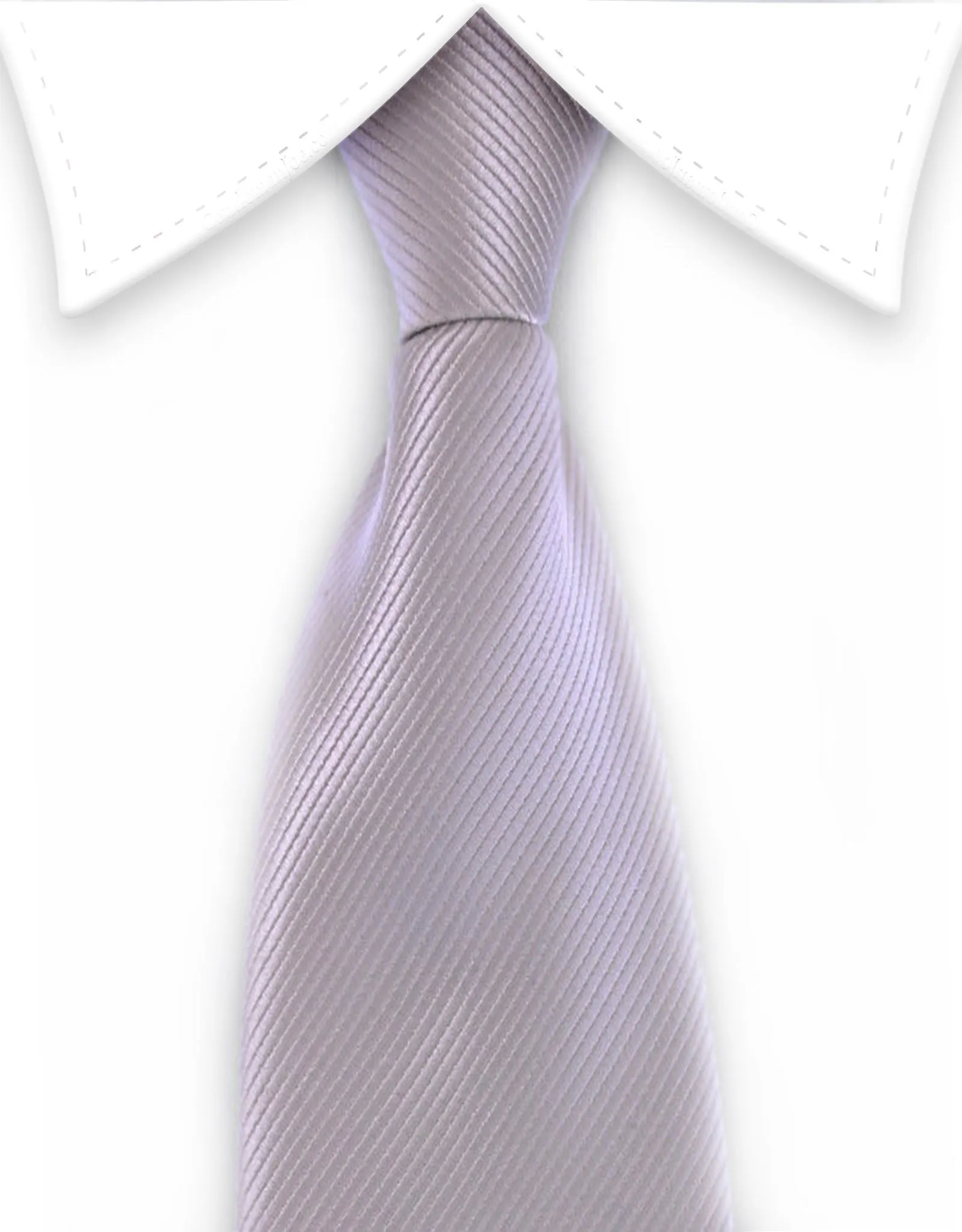 Men's Silver Zipper Tie