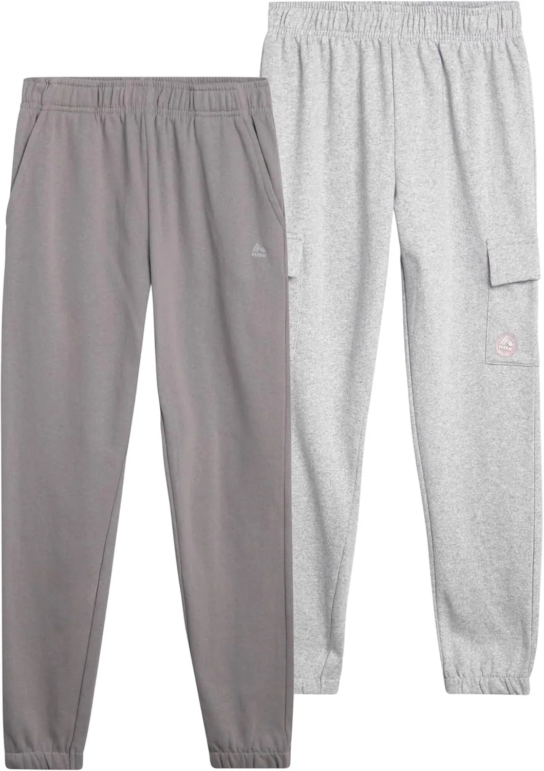 RBX Boys Sweatpants - 2 Pack Performance Fleece Basic Joggers, Athletic Track Pants for Boys with Elastic Waistband (8-16)