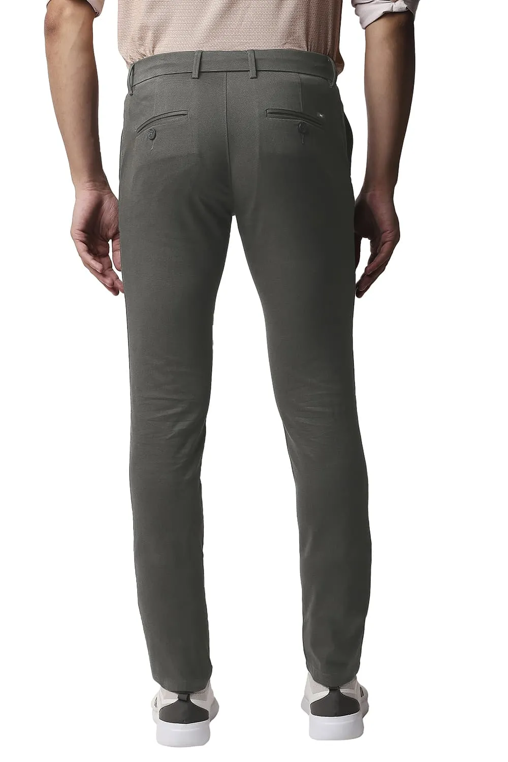 Skinny Fit Stretch Printed Trousers