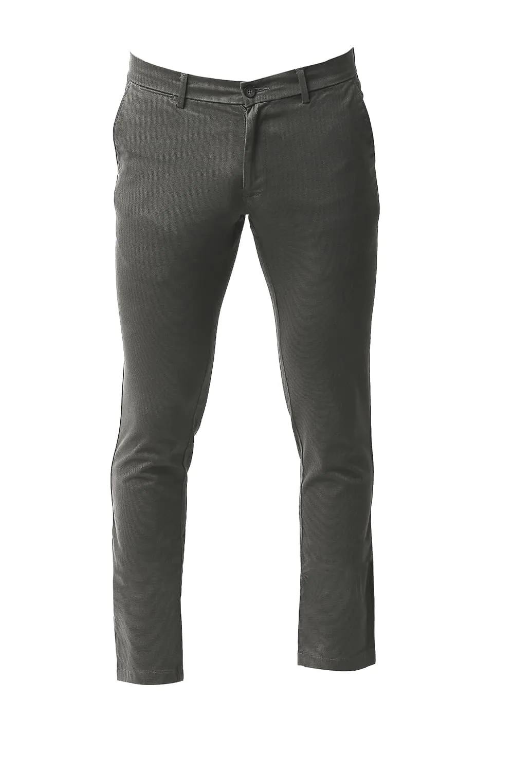Skinny Fit Stretch Printed Trousers