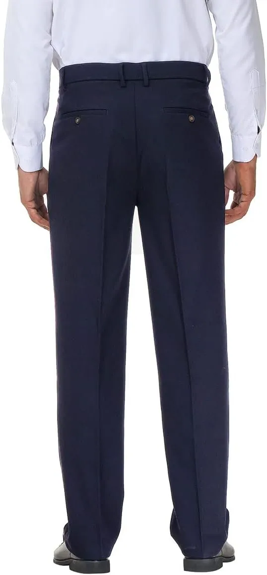 Soojun Men's Flex Pleated Front Classic Fit Dress Pants
