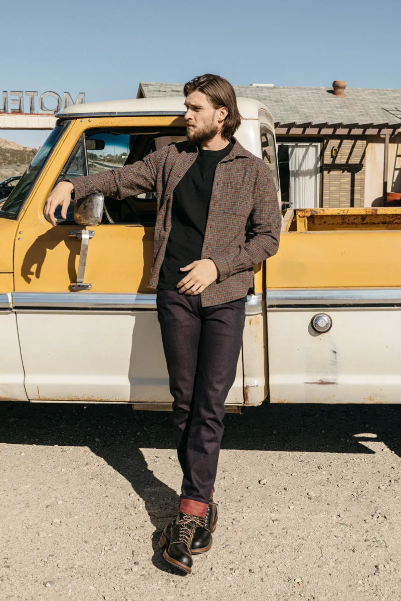The Pen Slim etched - Bordeaux Raw 13oz Selvedge