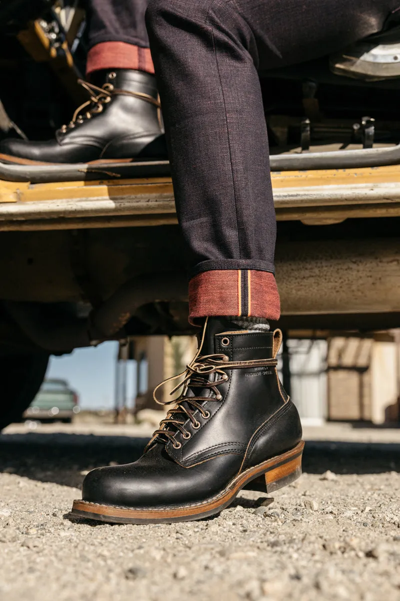 The Pen Slim etched - Bordeaux Raw 13oz Selvedge