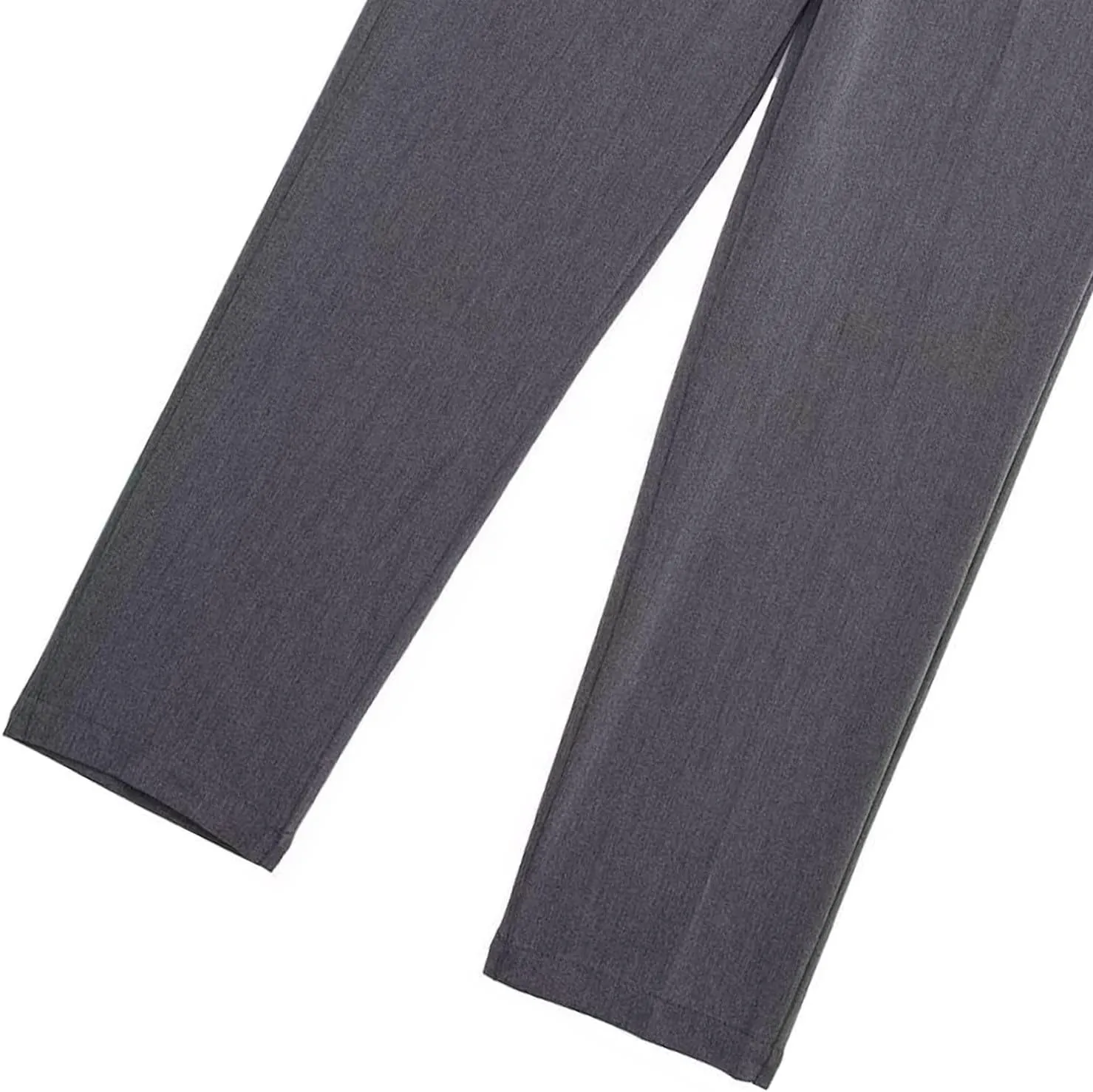 Women's Casual Wide Leg Pants Solid Color High Waisted Button Down Straight Long Trousers Pants Paper Bag Casual