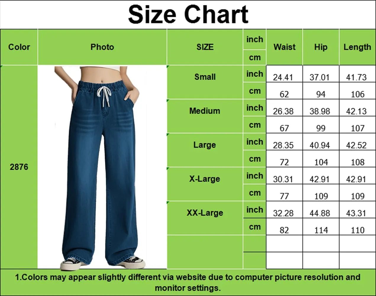 Women's Drawstring Wide Leg Jeans High Elastic Waisted Stretch Frayed Loose Fit Trouser Jeans Denim Pants